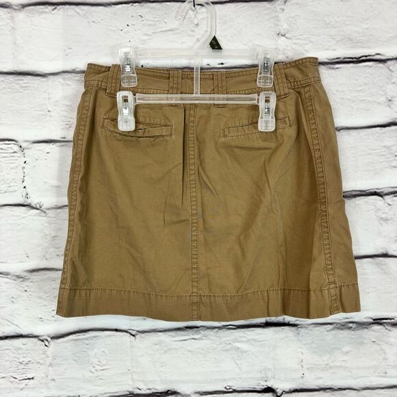 J.CREW Women's Size 4 Beige A-Line Button-Down Skirt Casual - Picture 3 of 5